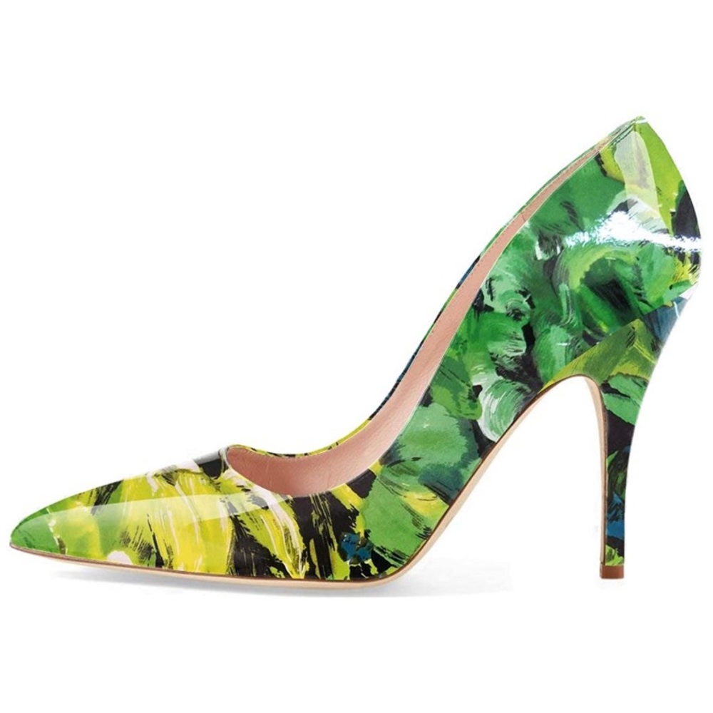 Chic Pointed Toe Mid Heel Pumps Stiletto shoes